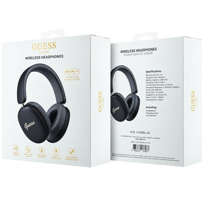 Guess Metal Script Logo Bluetooth Handsfree, A2DP, Black