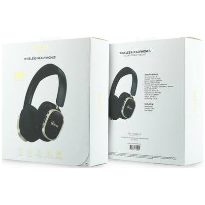 Handsfree Bluetooth Guess Rectangle Metal Script, A2DP, Black