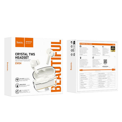 Handsfree Bluetooth HOCO EW54, TWS, White (Milky White)