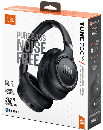 Bluetooth Handsfree JBL Tune 780NC, MultiPoint, A2DP, ANC, Black JBLT780NCBLK