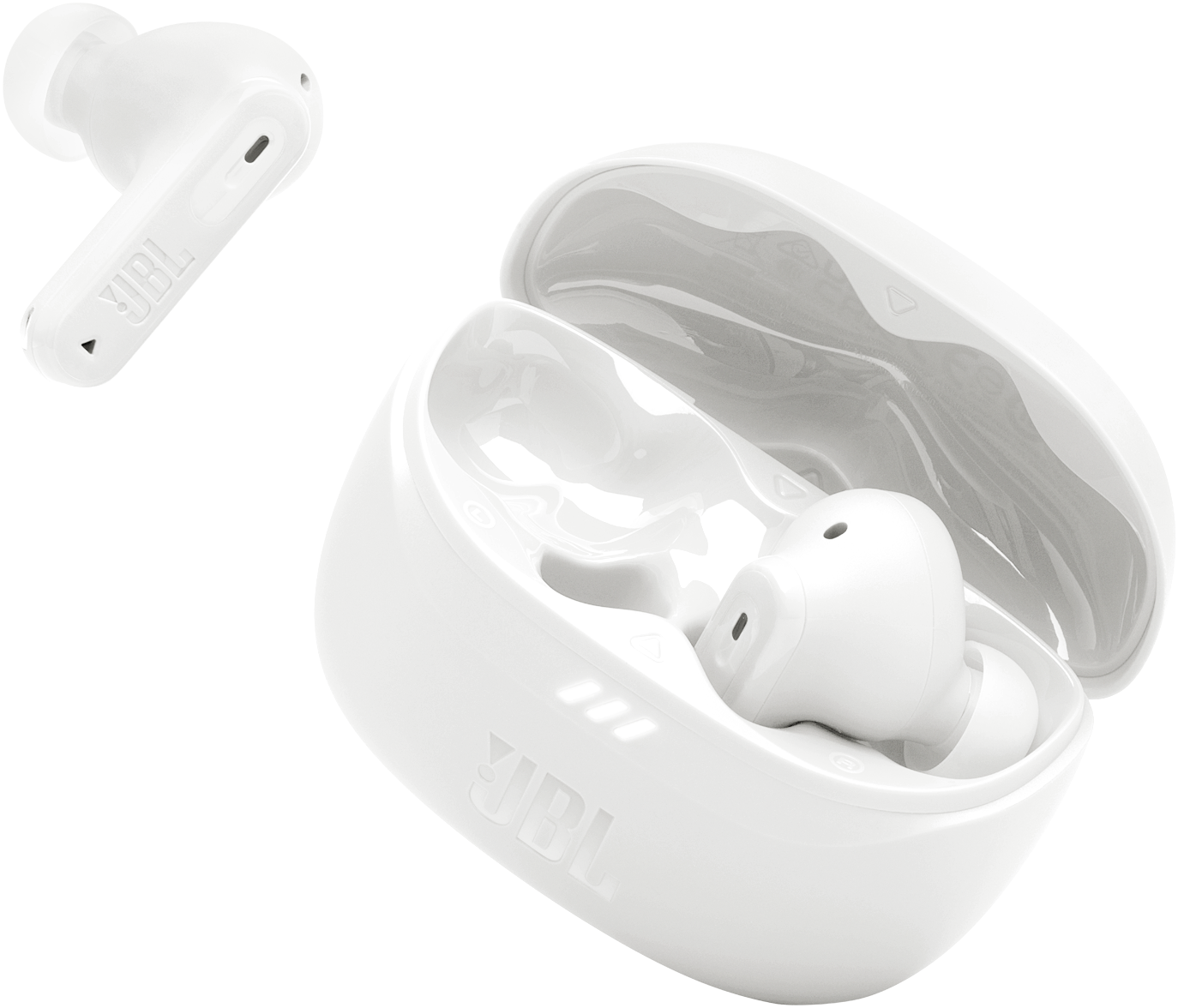 Handsfree Bluetooth JBL Tune Beam 2, TWS, ANC, MultiPoint, White JBLTBEAM2WHT