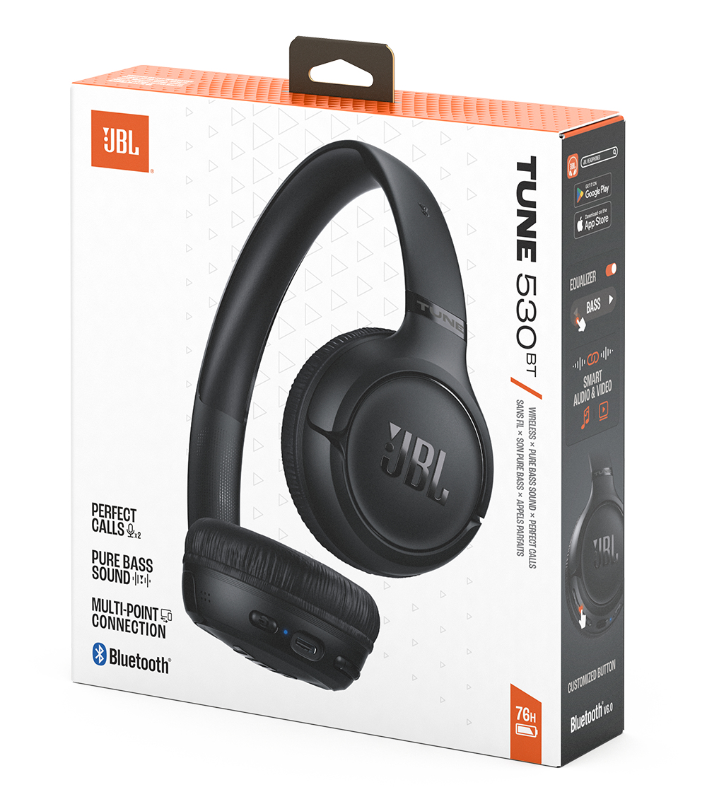 Bluetooth Handsfree JBL Tune 530BT, MultiPoint, A2DP, Black JBLT530BTBLK