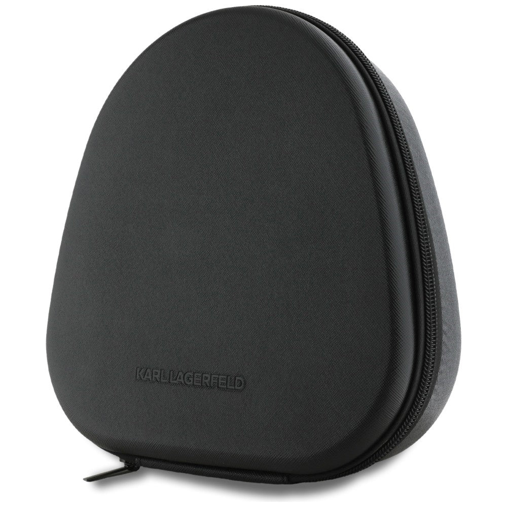 Karl Lagerfeld Saffiano Elongated Bluetooth Handsfree, A2DP, ANC, Grey