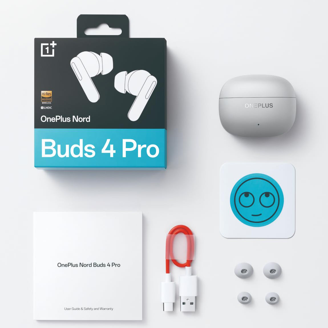 Bluetooth Handsfree OnePlus Nord Buds 4 Pro, Gray 5481159287