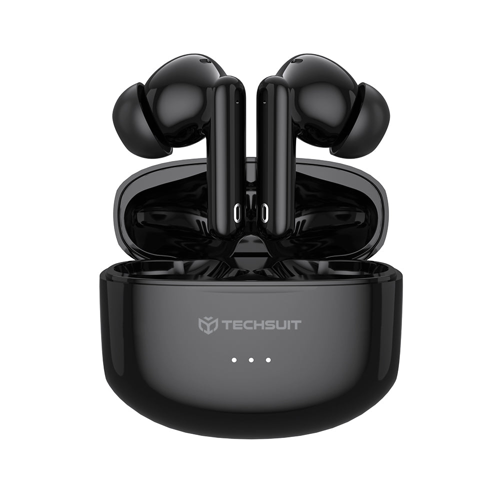 Handsfree Bluetooth Techsuit CW1 Audira Pro, TWS, ANC, Black