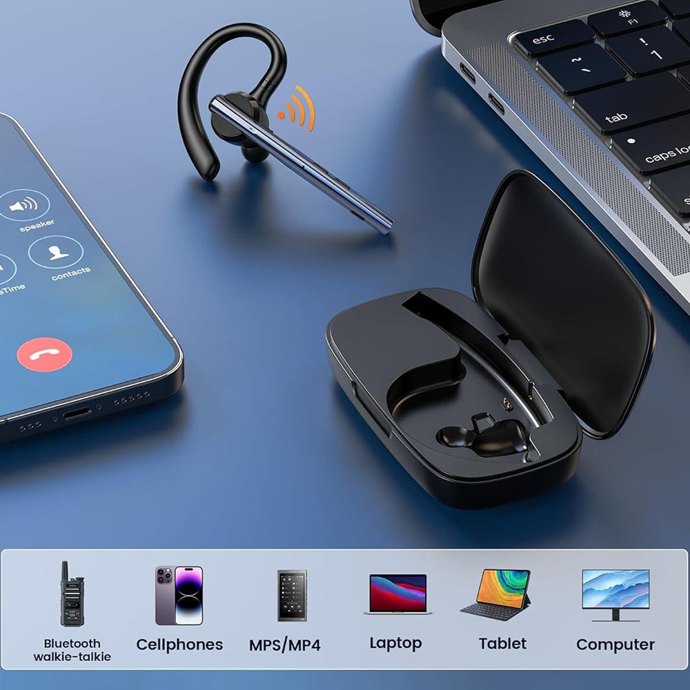 Handsfree Bluetooth Techsuit Vocelis Pro CB4, A2DP, Blue
