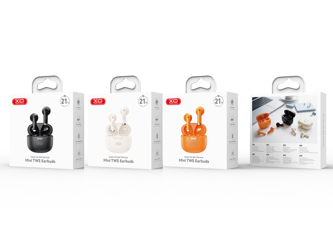 Handsfree Bluetooth XO Design G50, TWS, Orange