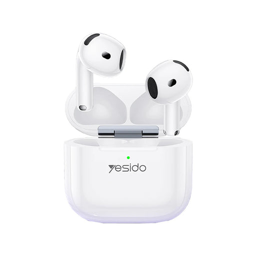 Handsfree Bluetooth Yesido TWS32, TWS, ANC, White