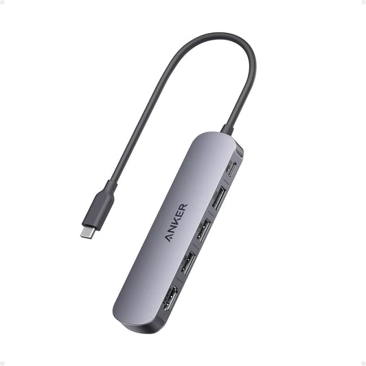 Anker USB-C Hub, 2 x USB-A - 1 x USB-A 3.0 - 1 x USB-C - 1 x HDMI, Gray A8357HA0