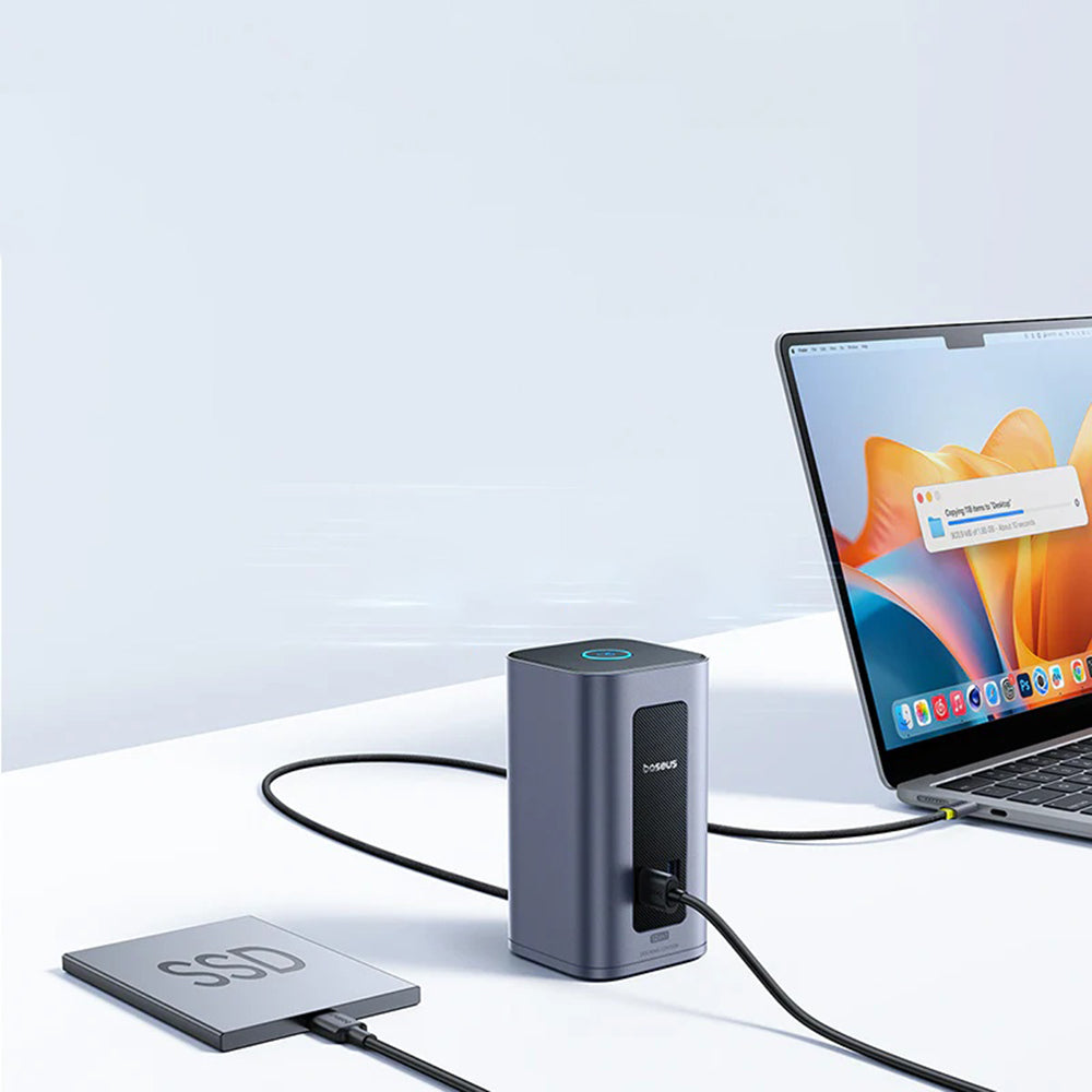Baseus Nomos NU1 Air Spacemate USB-C Hub, 12in1, Gray B0114400