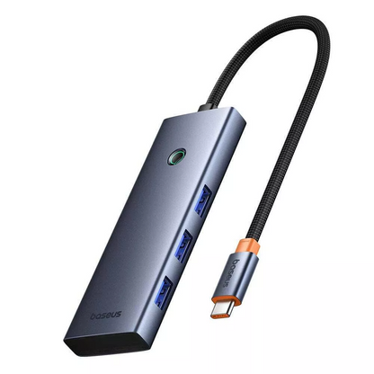 Baseus UltraJoy USB-C Hub, 3 x USB-A 3.0 - 1 x USB-C - 1 x HDMI - 1 x SD - 1 x microSD, Gray B00052803811-03