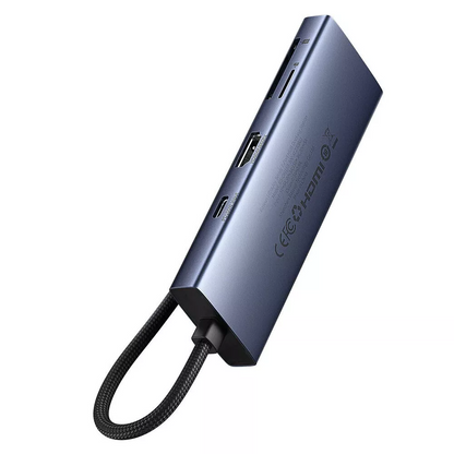Baseus UltraJoy USB-C Hub, 3 x USB-A 3.0 - 1 x USB-C - 1 x HDMI - 1 x SD - 1 x microSD, Gray B00052803811-03