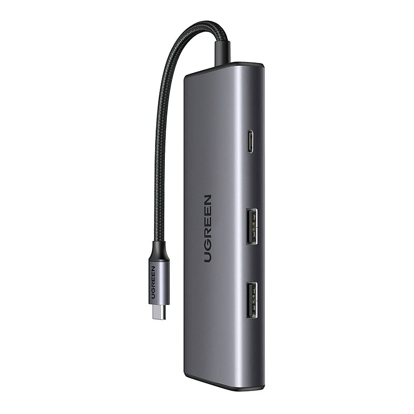 UGREEN CM498 USB-C Hub (15531), 2 x USB-A 3.2 - 2 x USB-C - 1 x HDMI - 1 x SD - 1 x microSD, Gray