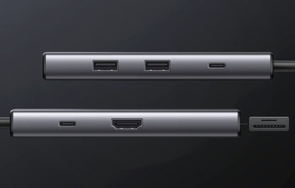 UGREEN CM498 USB-C Hub (15531), 2 x USB-A 3.2 - 2 x USB-C - 1 x HDMI - 1 x SD - 1 x microSD, Gray
