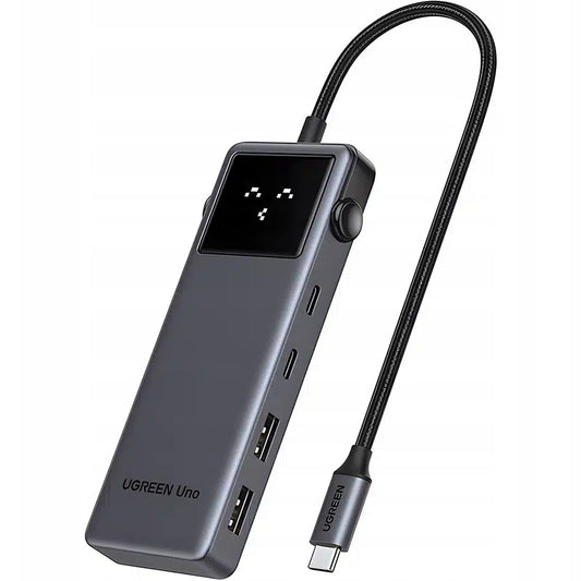 UGREEN CM888 Uno USB-C Hub, 2 x USB-A 3.2 - 3 x USB-C - 1 x HDMI, Gray