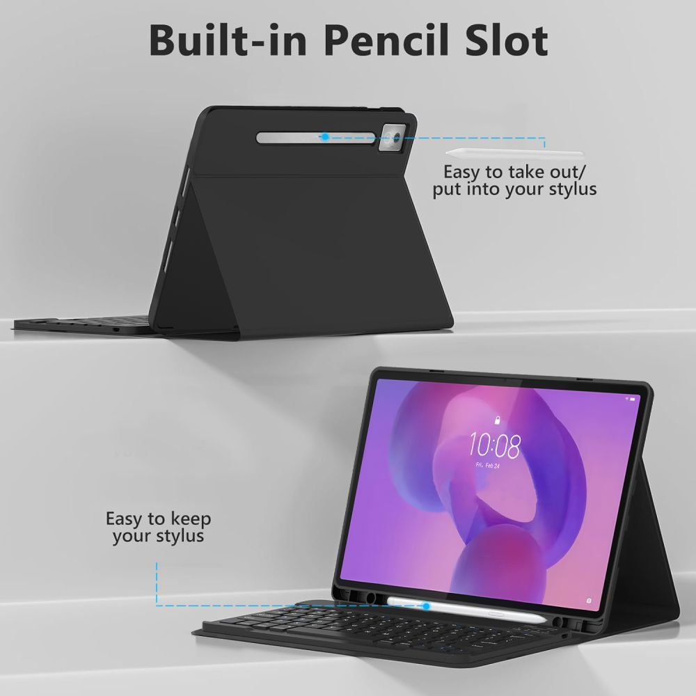 Keyboard Case for Lenovo Idea Tab Pro, Tech-Protect, SC PEN, Black