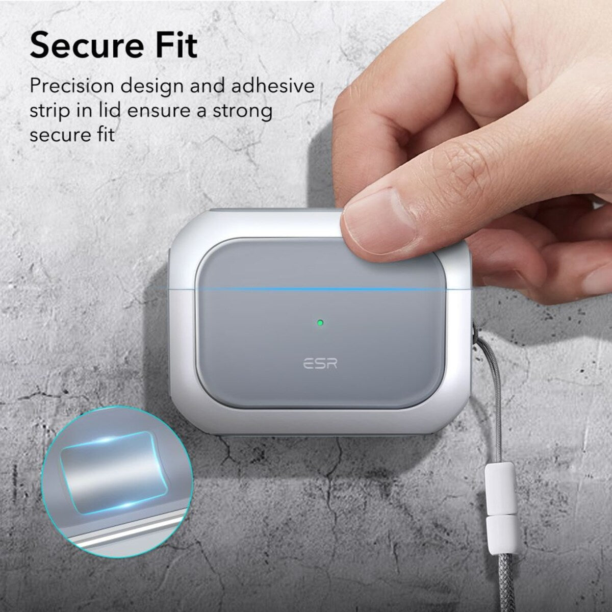 ESR Orbit Hybrid Case for Apple Airpods Pro 3, White