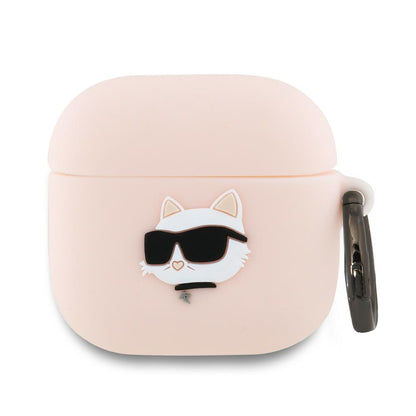 Karl Lagerfeld 3D Choupette's Head Case for Apple AirPods 4, Pink