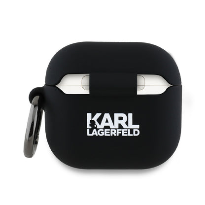 Karl Lagerfeld 3D Karl & Choupette's Heads Case for Apple AirPods 4, Black