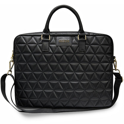 Guess Quilted Bag for 15-inch Laptop, Black