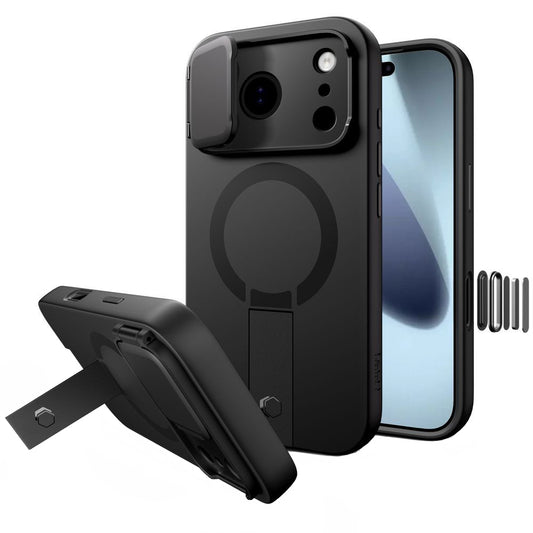 MagSafe Case for Apple iPhone 17 Pro Max, Tech-Protect, Kevlar Aura, Black