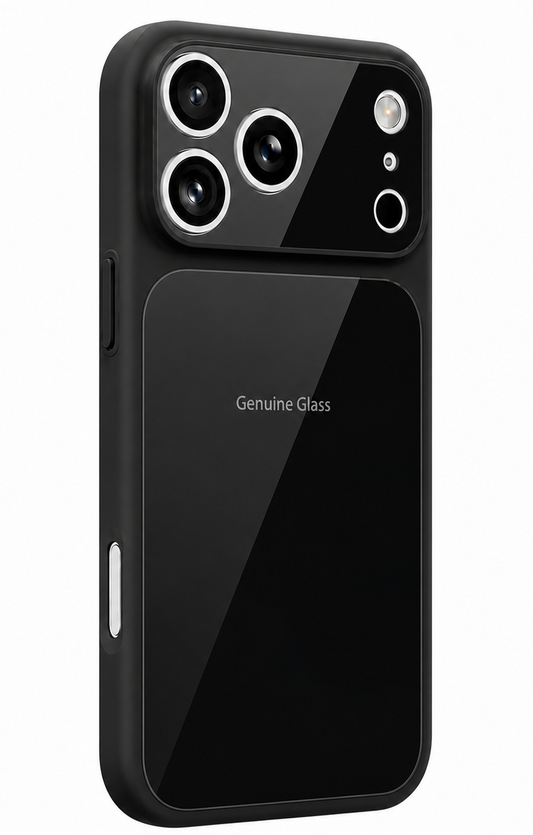 MagSafe Case for Apple iPhone 16 Pro, OEM, Genuine Glass, Black