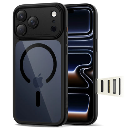 MagSafe Case for Apple iPhone 17 Pro Max, Tech-Protect, MagPeak, Transparent Black