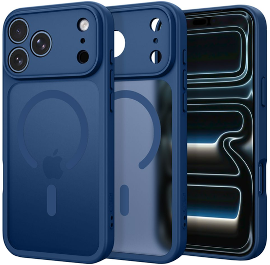 MagSafe Case for Apple iPhone 18 Pro Max / 17 Pro Max, Tech-Protect, BasicMag, Matte Navy