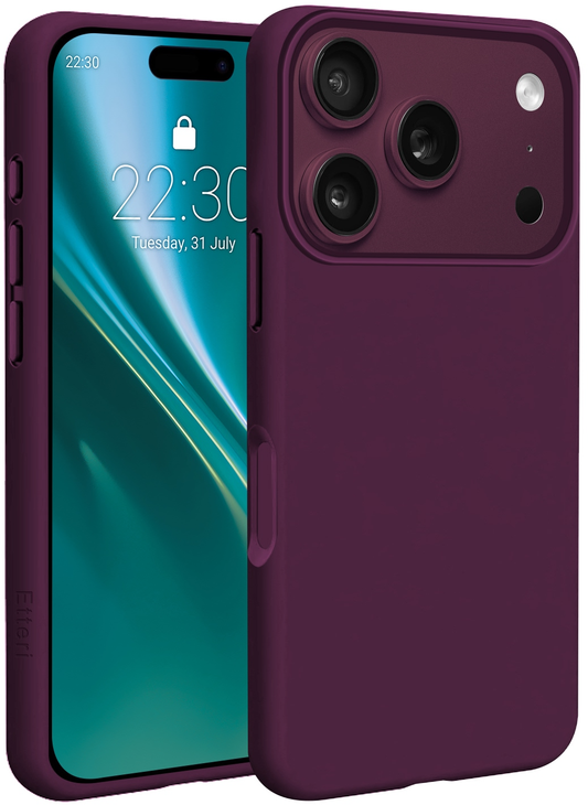 MagSafe Case for Apple iPhone 18 Pro Max / 17 Pro Max, Etteri, Silicone Mag, Burgundy