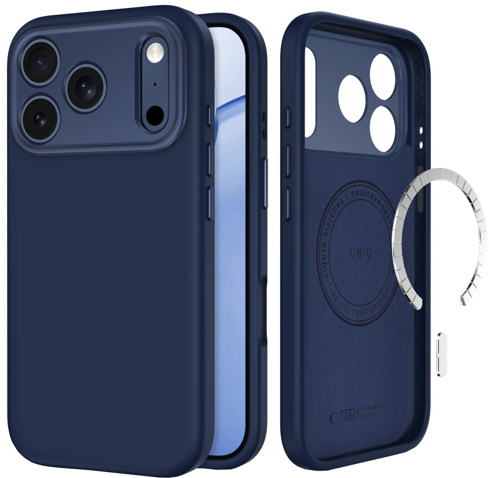 MagSafe Case for Apple iPhone 18 Pro Max / 17 Pro Max, Tech-Protect, Uniq CC, Navy Blue