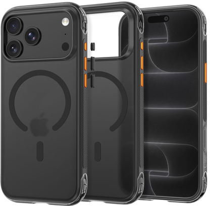MagSafe Case for Apple iPhone 18 Pro / 17 Pro, Tech-Protect, MagAir CC, Matte Black