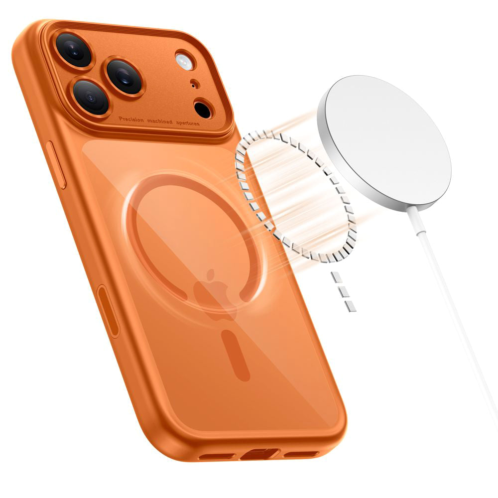 MagSafe Case for Apple iPhone 17 Pro Max, Tech-Protect, MagPeak, Orange
