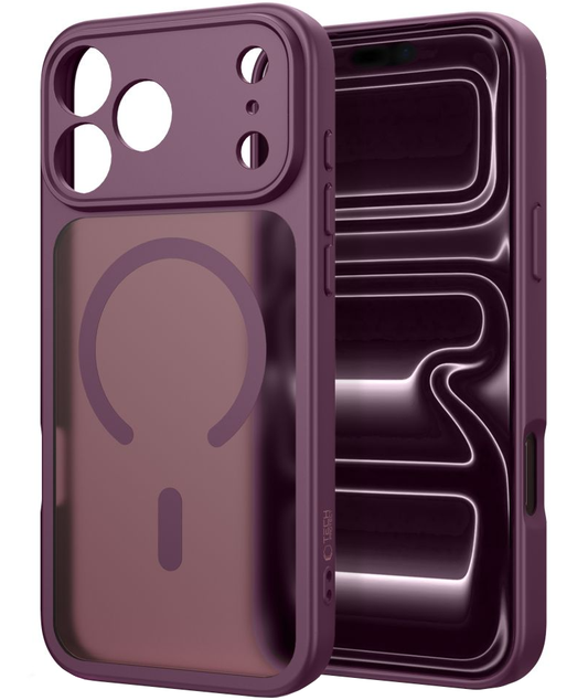 MagSafe Case for Apple iPhone 18 Pro / 17 Pro, Tech-Protect, BasicMag, Matte Burgundy