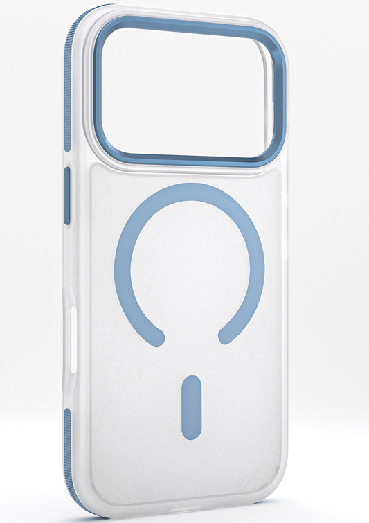 MagSafe Case for Apple iPhone 18 Pro / 17 Pro, Etteri, Icy Mag, Blue