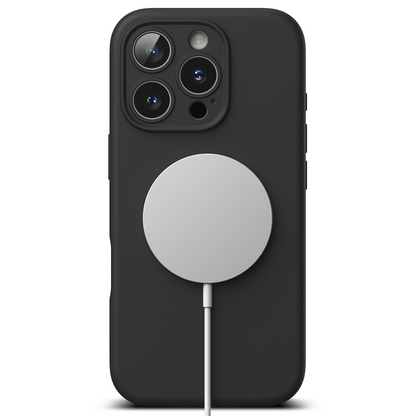 MagSafe Case for Apple iPhone 16 Pro Max, Ringke, Silicone, Black, Resealed
