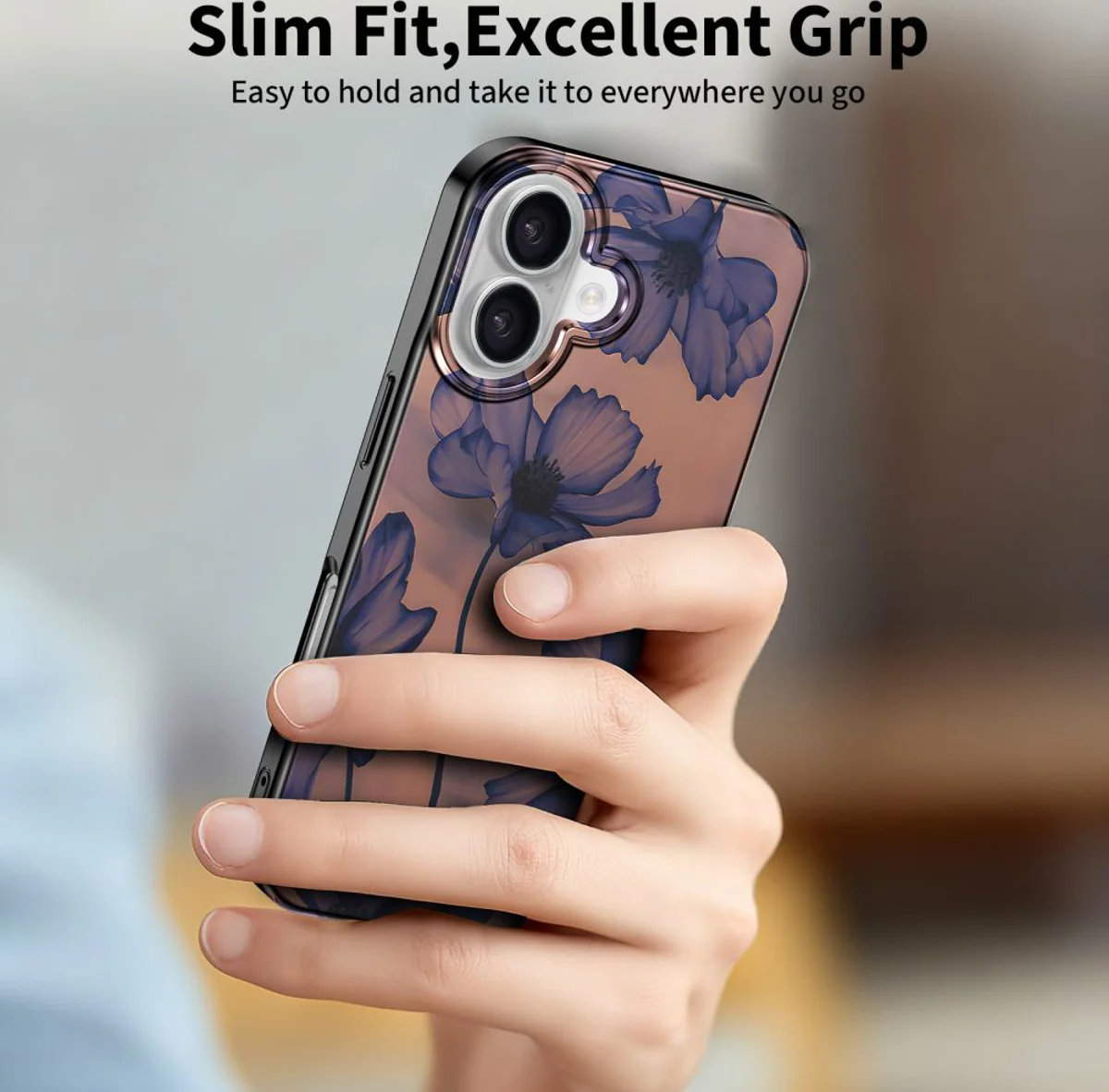 MagSafe Case for Apple iPhone 17, Tech-Protect, Lamano Velvet Night, Black