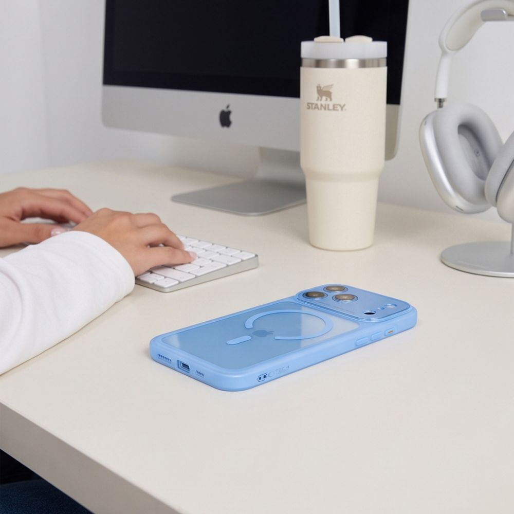 MagSafe Case for Apple iPhone 18 Pro Max / 17 Pro Max, Tech-Protect, MagPeak CC, Blue