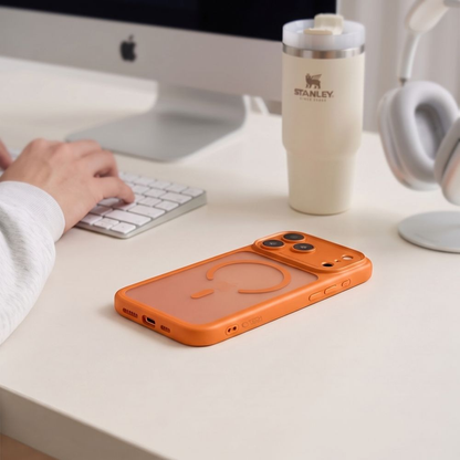 MagSafe Case for Apple iPhone 18 Pro Max / 17 Pro Max, Tech-Protect, MagPeak CC, Matte Orange