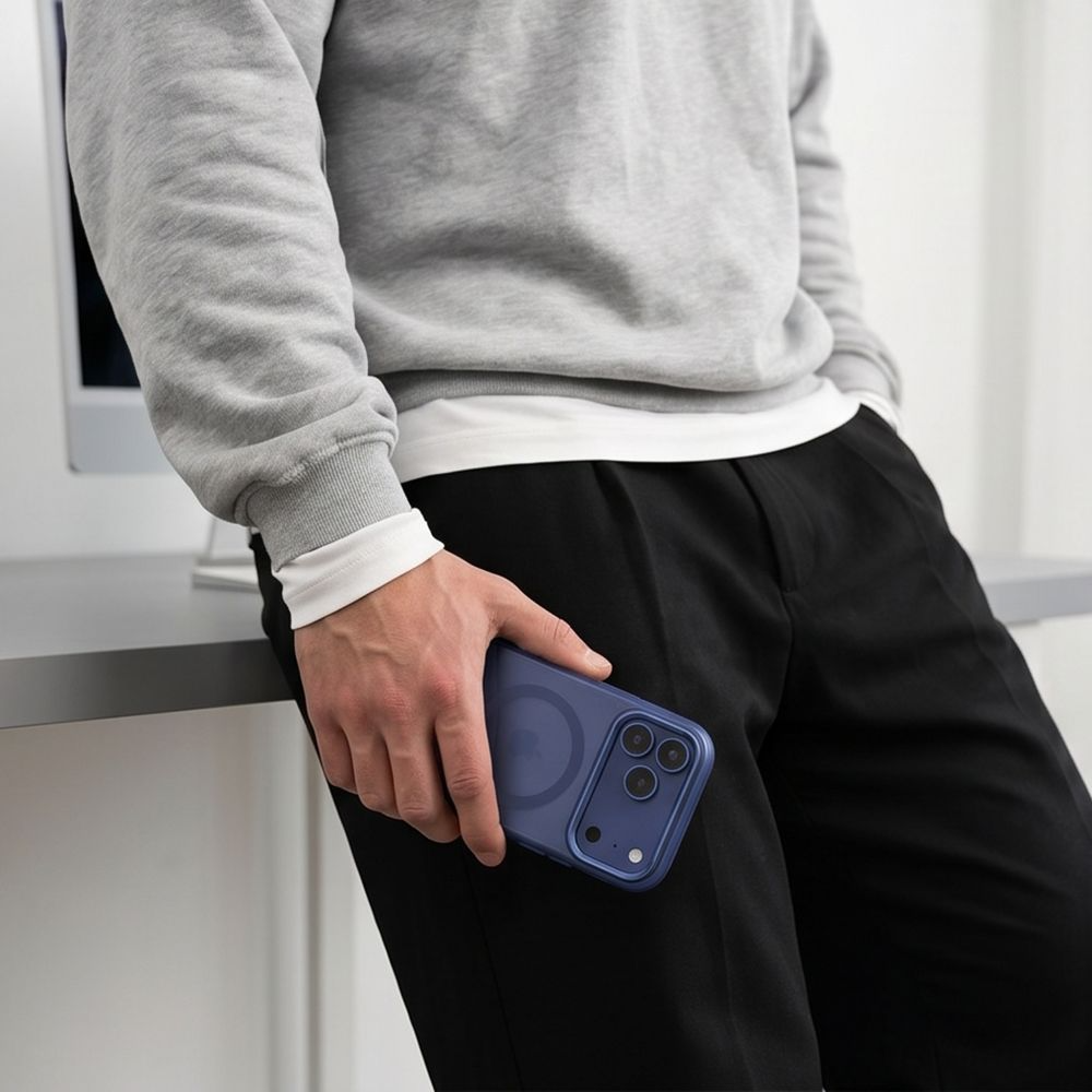 MagSafe Case for Apple iPhone 18 Pro Max / 17 Pro Max, Tech-Protect, MagZero, Matte Navy
