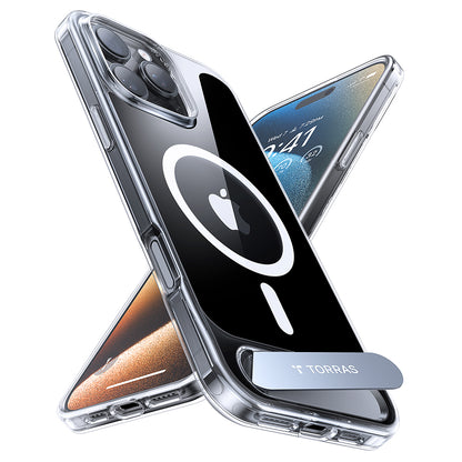 MagSafe Case for Apple iPhone 16 Pro, Torras, Pstand, Transparent