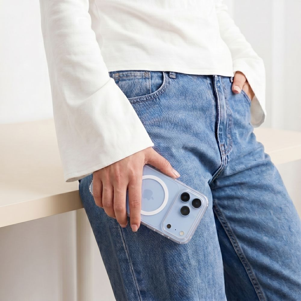 MagSafe Case for Apple iPhone 18 Pro Max / 17 Pro Max, Tech-Protect, Flexair Hybrid with Screen Protector, Transparent