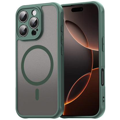 MagSafe Case for Apple iPhone 11 Pro Max, Techsuit, HaloFrost II, Green