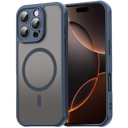 MagSafe Case for Apple iPhone 11 Pro, Techsuit, HaloFrost II, Navy Blue