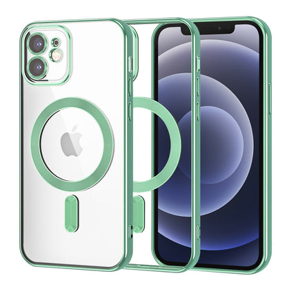 MagSafe Case for Apple iPhone 12, Techsuit, Luxury Crystal, Light Green