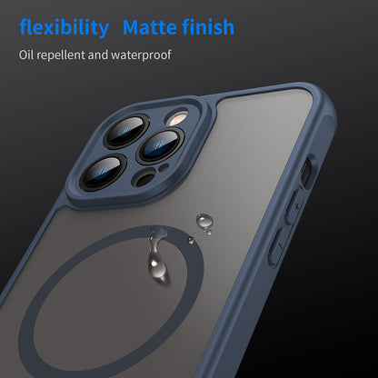 MagSafe Case for Apple iPhone 13 Pro Max, Techsuit, HaloFrost II, Navy Blue