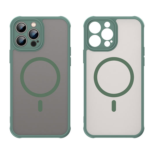 MagSafe Case for Apple iPhone 13 Pro Max, Techsuit, HaloFrost II, Green