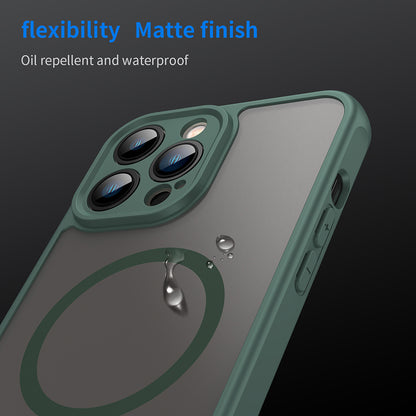 MagSafe Case for Apple iPhone 13 Pro Max, Techsuit, HaloFrost II, Green