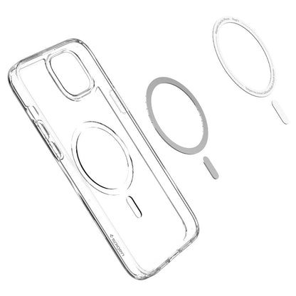 MagSafe Case for Apple iPhone 14 Plus, Spigen, Ultra Hybrid Carbon, Transparent