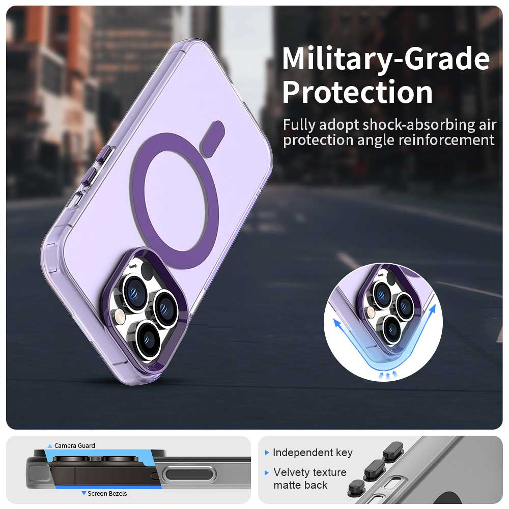 MagSafe Case for Apple iPhone 14 Pro Max, Techsuit, CandyCase, Purple