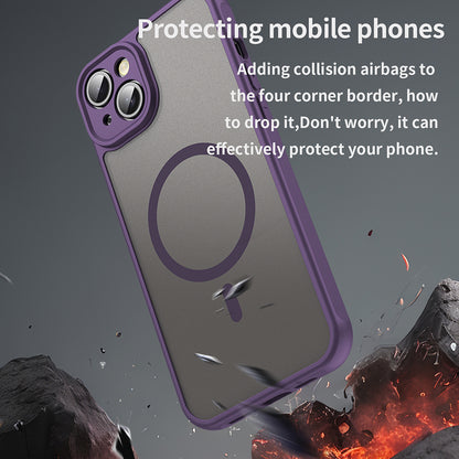 MagSafe Case for Apple iPhone 14, Techsuit, HaloFrost II, Purple